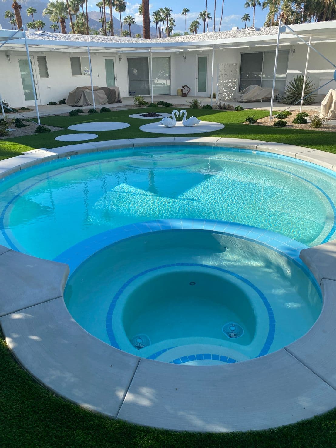 Renovated pool and spa